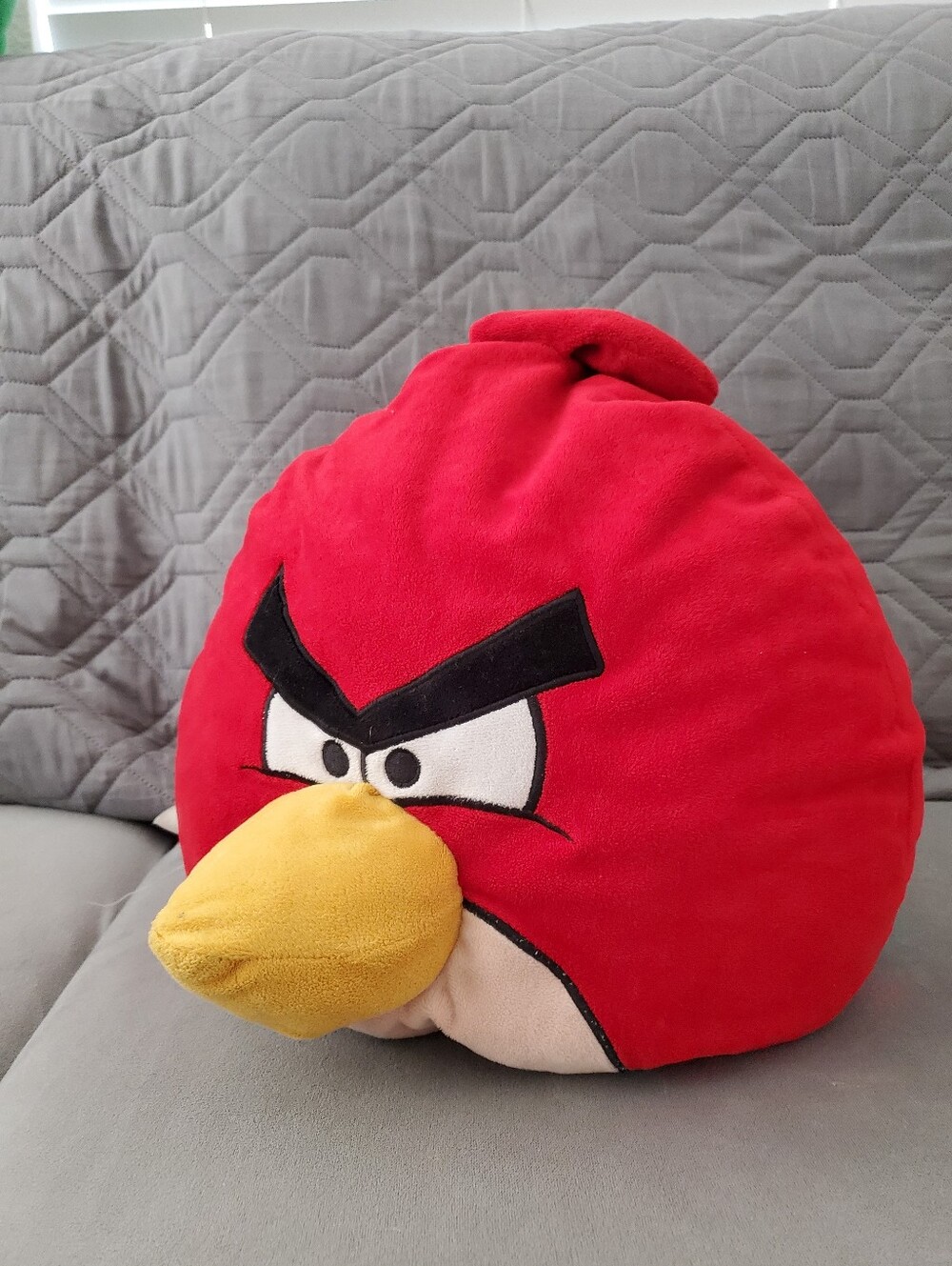 Vintage Red Angry Bird Plush Pillow BIG